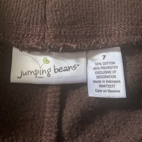 Jumping Beans Brown Pink Sweat Pants - Picture 3 of 5